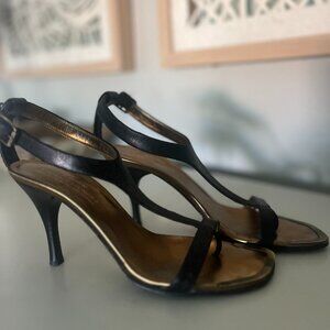 Couture Donald J Pliner Heeled Leather Sandal Women 7.5